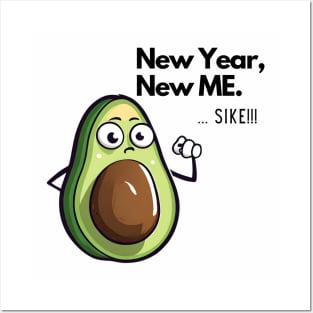 Avocado meme, New Year season Posters and Art